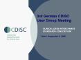 German CDISC User Group Organization PowerPoint PPT Presentation