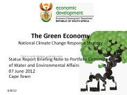 The Green Economy National Climate Change Response Strategy