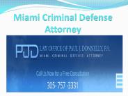 Miami Criminal Defense Attorney
