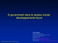 E-government dans le secteur social: d PowerPoint PPT Presentation