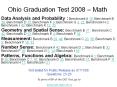 Ohio Graduation Test 2008  PowerPoint PPT Presentation