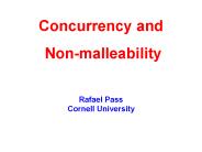 Concurrency and Non-malleability