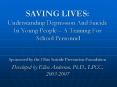 SAVING LIVES: Understanding Depression And Suicide In Young People  PowerPoint PPT Presentation