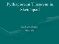 Pythagorean Theorem in Sketchpad PowerPoint PPT Presentation