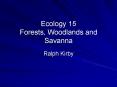 Ecology 15 Forests, Woodlands and Savanna PowerPoint PPT Presentation