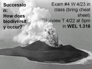 Succession: How does biodiversity occur?
