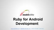 Ruby for Android Apps Development Services