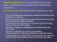 Session Objective To understand how to set high quality learning objectives and learning outcomes PowerPoint PPT Presentation