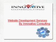 Website Development Services By Innovative Consulting