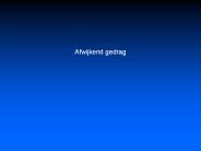 Afwijkend gedrag