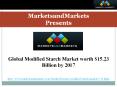 Modified Starch Market Research Report, Global Market Estimates Up To 2017 PowerPoint PPT Presentation