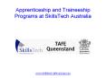 Apprenticeship and Traineeship Programs at SkillsTech Australia PowerPoint PPT Presentation