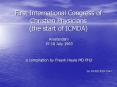 First International Congress of Christian Physicians (the start of ICMDA) PowerPoint PPT Presentation