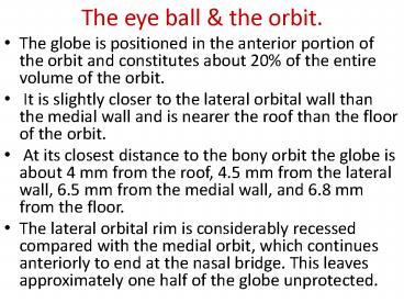 The eye ball