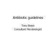 Antibiotic guidelines PowerPoint PPT Presentation