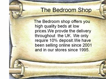 The Bedroom Shop