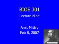 BIOE 301 Lecture Nine PowerPoint PPT Presentation
