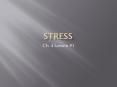 Stress PowerPoint PPT Presentation