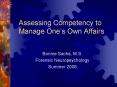 Assessing Competency to Manage One PowerPoint PPT Presentation