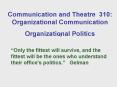http://www.msubillings.edu/commfaculty/coffman/310 on--campus/ppts 2009/Organizational Politics 06.ppt PowerPoint PPT Presentation