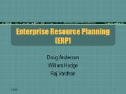 Enterprise Resource Planning (ERP)