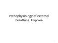 Pathophysiology of external breathing. Hypoxia PowerPoint PPT Presentation