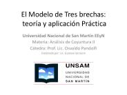 El Modelo de Tres brechas: teor