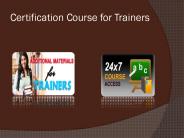 Certification course for trainers