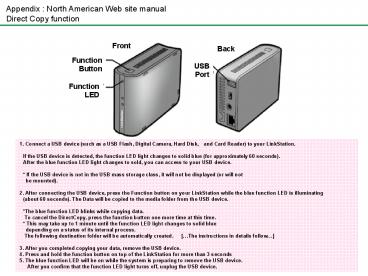Appendix : North American Web site manual