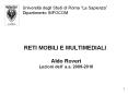 RETI MOBILI E MULTIMEDIALI PowerPoint PPT Presentation