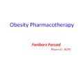 Obesity Pharmacotherapy PowerPoint PPT Presentation