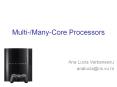 Multi-/Many-Core Processors PowerPoint PPT Presentation