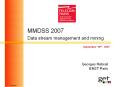 MMDSS 2007 Data stream management and mining PowerPoint PPT Presentation