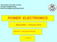 POWER ELECTRONICS PowerPoint PPT Presentation