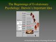 The Beginnings of Evolutionary Psychology: Darwin PowerPoint PPT Presentation