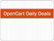 OpenCart Daily Deals Module