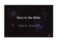 Stars in the Bible PowerPoint PPT Presentation