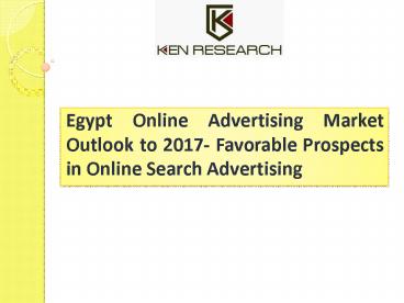 Egypt Online Advertising Market Research Report