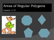 Areas of Regular Polygons