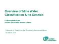 Overview of Mine Water Classification PowerPoint PPT Presentation