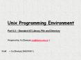 Unix Programming Enviroment PowerPoint PPT Presentation