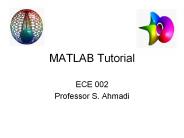 MATLAB Tutorial