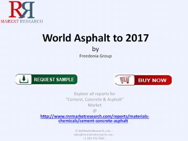 Asphalt Market in Worldwide 2017