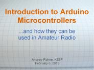 Introduction to Arduino Microcontrollers