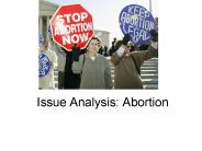 Issue Analysis: Abortion