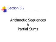 Arithmetic Sequences