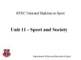 BTEC National Diploma in Sport PowerPoint PPT Presentation