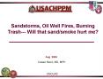 Sandstorms, Oil Well Fires, Burning Trash--- Will that sand/smoke hurt me? PowerPoint PPT Presentation