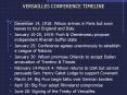 VERSAILLES CONFERENCE TIMELINE PowerPoint PPT Presentation