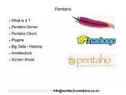 An introduction to Pentaho